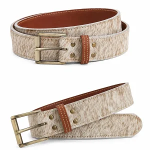 Hair-On Leather Mo Belt | Double-Layer Full-Grain Leather Belt