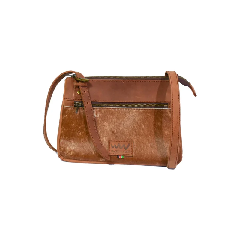 Kwenacrossbodyslingbagdarktan_Front Kwenacrossbodyslingbagdarktan Front