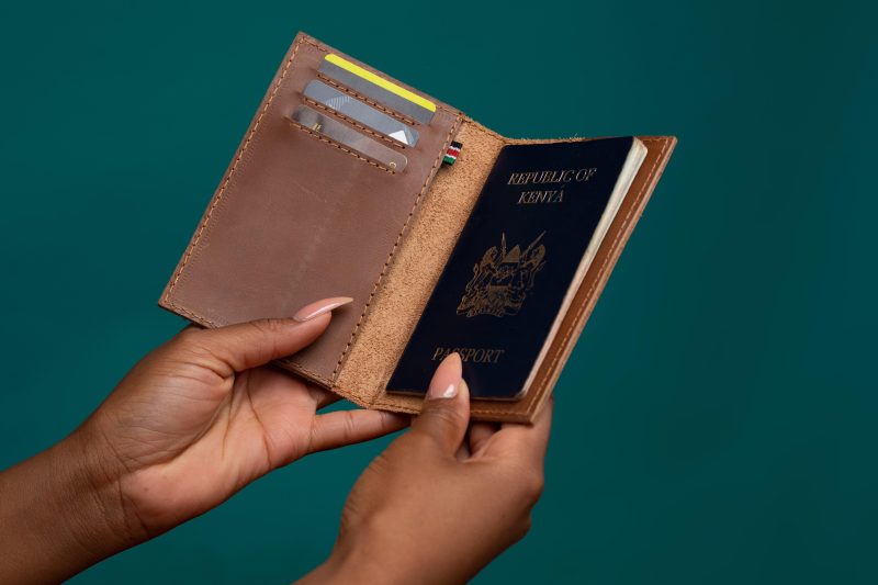 Leather Passport Holder – Handmade Full-Grain Leather Travel Wallet