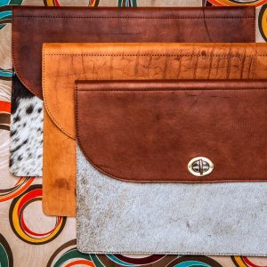 Leather Laptop Sleeve – Handmade Inga Folio Case with Extra Storage
