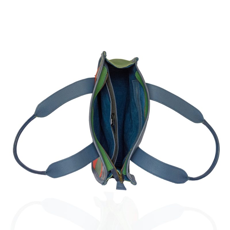 Leather Patchwork Handbag – Amiu Handmade Afrocentric Bag