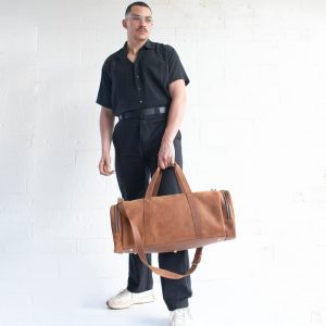 Luxury Leather Travel Bag – Handmade Ber Duffel for Men & Women