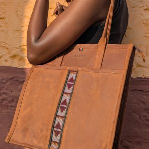Leather Tote Bag for Women – Wazawazi Kaja Tote