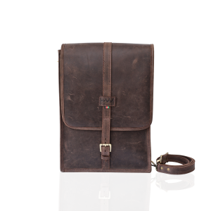 Ikal Leather Messenger Bag for Men & Women – Unisex Crossbody Bag