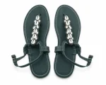 Leather Sandals – Handmade Watamu Sandal in Jungle Green by Wazawazi