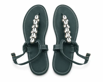 Leather Sandals – Handmade Watamu Sandal In Jungle Green By Wazawazi Leather Sandals – Handmade Watamu Sandal In Jungle Green By Wazawazi
