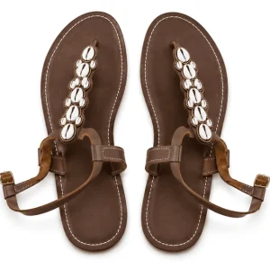 Luxury Leather Sandals – Handmade Kilifi Sandals in Brown by Wazawazi