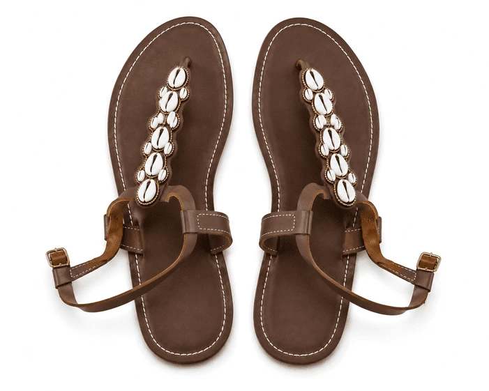 Luxury Leather Sandals – Handmade Kilifi Sandals In Brown By Wazawazi Luxury Leather Sandals – Handmade Kilifi Sandals In Brown By Wazawazi