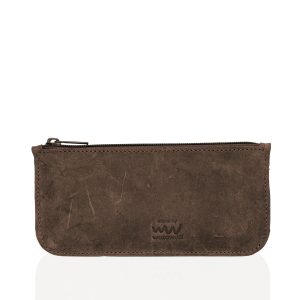 Embossed Leather Pencil Pouch