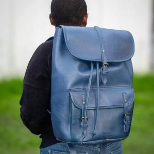 Leather Travel Backpack – Karuti Multipurpose Bag for Work, Study & Gym