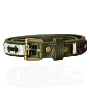 Slim Beaded Leather Belt for Women | Adoyo Custom belt
