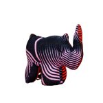 Handmade Rhino Figurine – African Leather & Craft Décor by Wazawazi