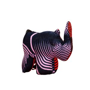 Handmade Rhino Figurine – African Leather & Craft Décor by Wazawazi