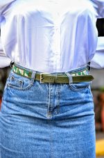 Beaded Slim Leather Belts – Handmade African Belt