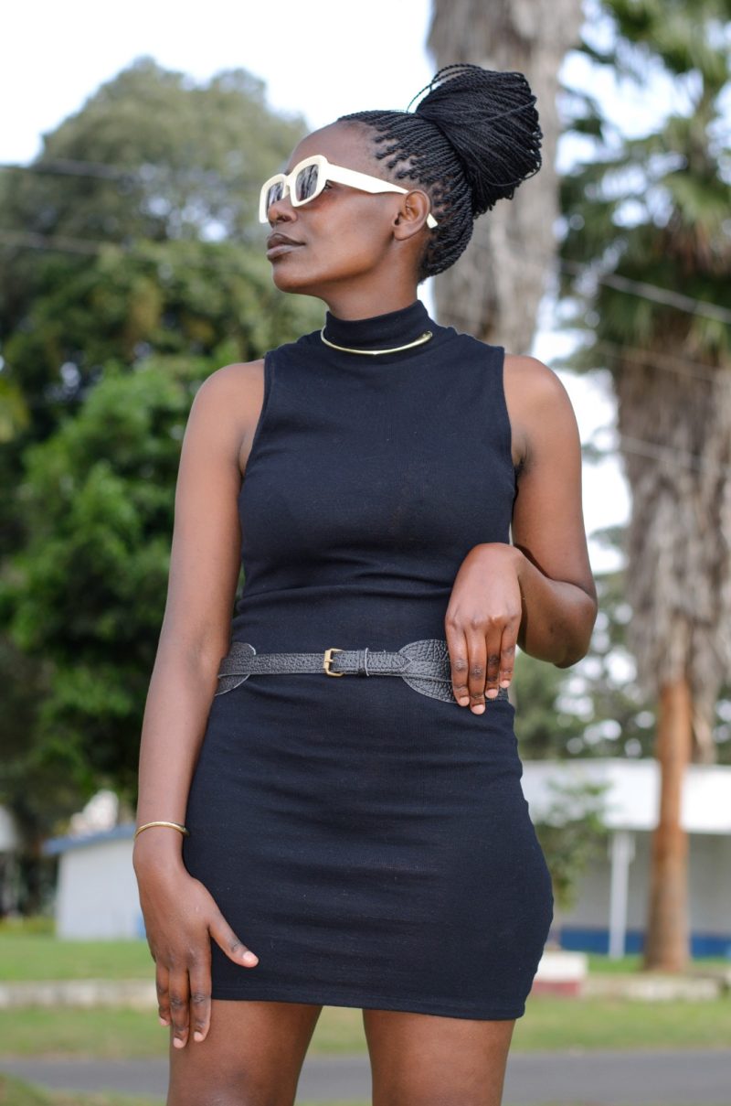 Slim Leather Belt Women