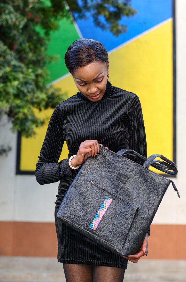 Wazawazi Mich Luxury Leather Tote Bag Lifestyle 1
