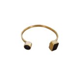 Bone and Brass Bracelet – Kiu Open Cuff