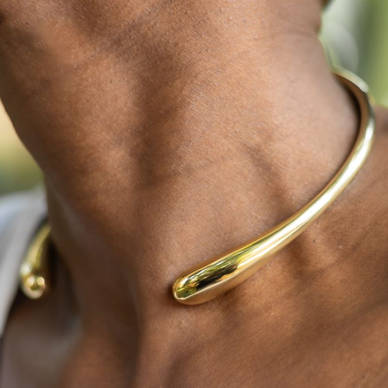 Ella Choker – Brass Choker Necklace With Modern African Elegance