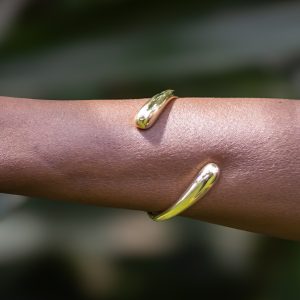Ella Twisted Bracelet – Handcrafted Brass Bracelet with Modern African Design
