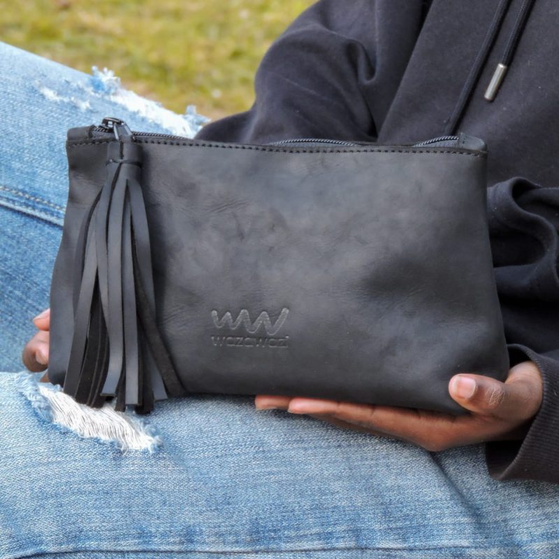Leather Washbag For Ladies – Handmade Koi Washbag