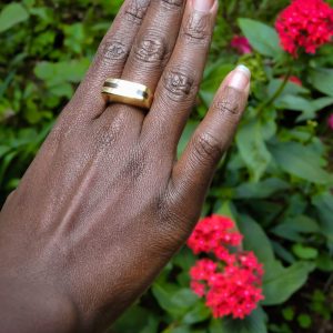 Noor Brass Ring – Elegant Brass Ring of Light