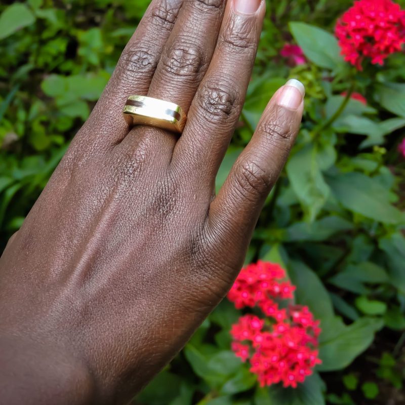 Noor Brass Ring – Elegant Brass Ring Of Light