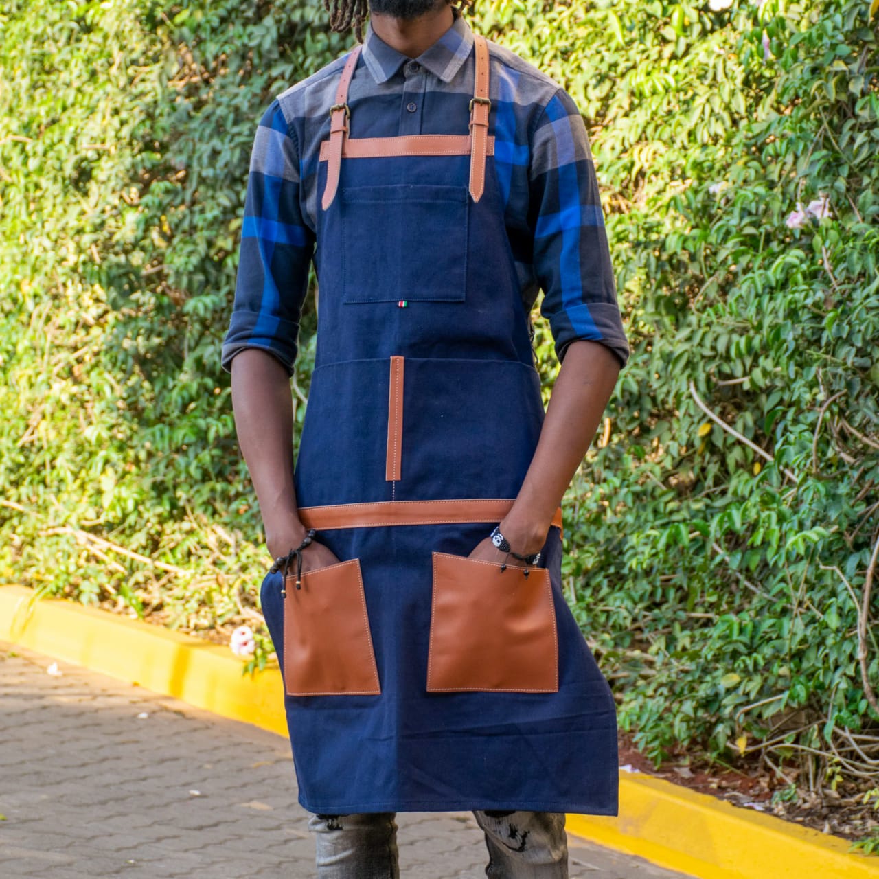 African Luxury Brand | Wazawazi – Leather Bags, Jewelry &Amp; Home Décor 24 Ejutan Apron Canvas Tan