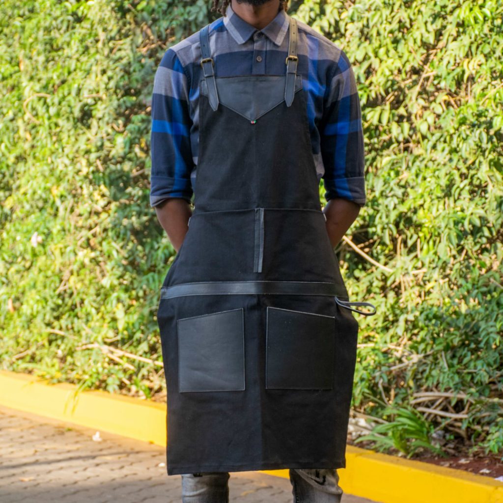 Ejutan Apron Black Canvas 1
