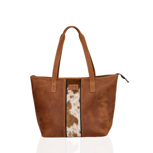 Amina Shopper Bag | Handmade Full-Grain Leather Tote Bag | Wazawazi