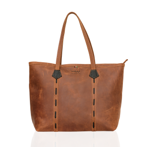 Nyaguthie Leather Shoulder Bag – Handmade Full-Grain Leather Handbag