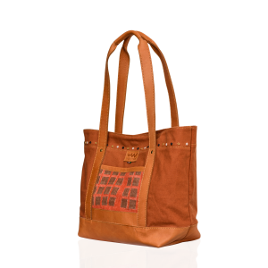 Canvas Tote Bag with Mud Cloth – Siparo Handmade African Tote Bag