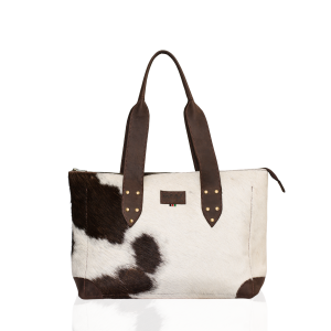 Leather Tote Bag – Handmade Inga Hair-on Tote