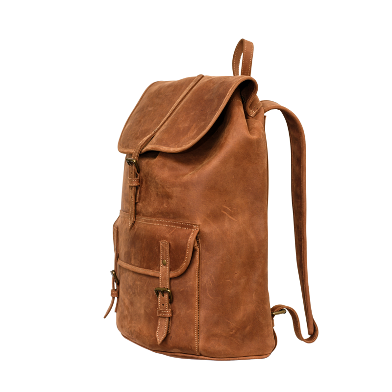 Wazawazi Leather Travel Backpack Karuti Side.jpg