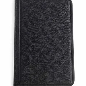 Classic Black Leather Menu Holder