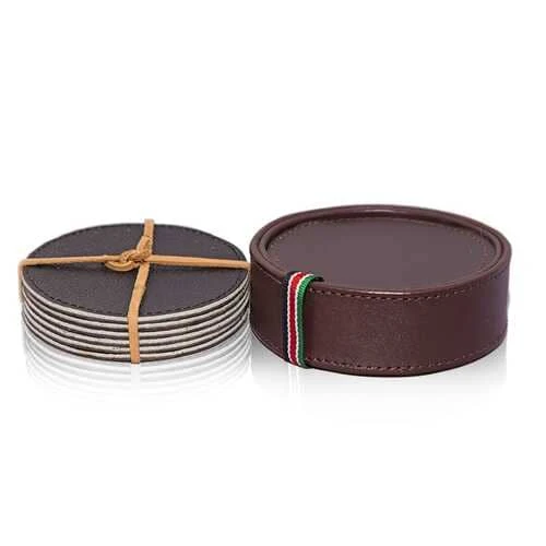 Table Coasters With Round Holder_ Table Coasters With Round Holder