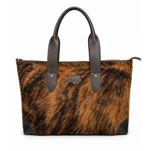 Hair on leather tote-bag - Inga Workbag