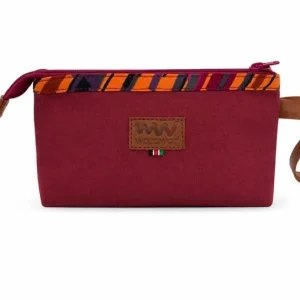 Canvas and Leather Make up Bag | Koi Dopp Kit