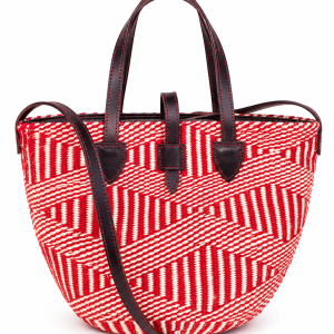 Handwoven Leather Basket | Tendo Handwoven Kiondoo