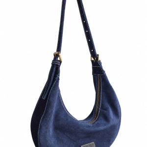 Suede and Leather Shoulder bag | Wamuyu Shoulder Bag
